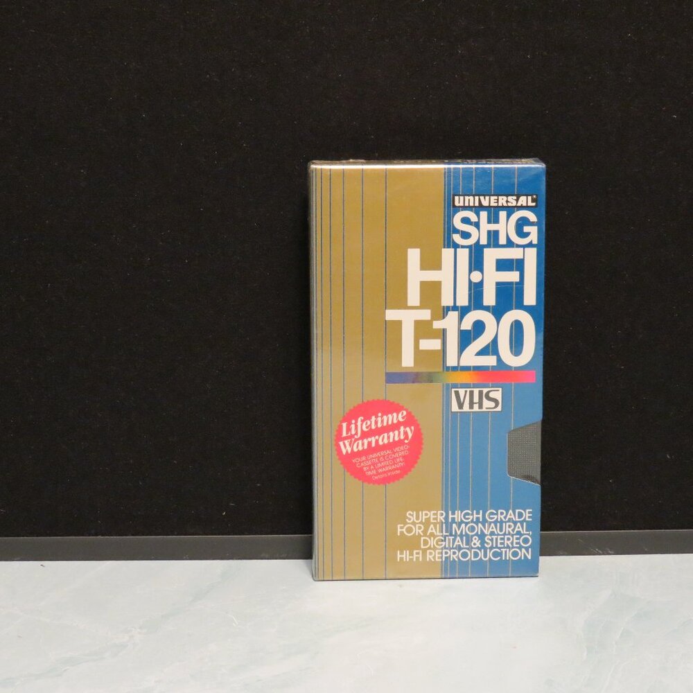 UNIVERSAL VHS T-120 Super High Grade New Sealed Blank Recording Tapes for VCR